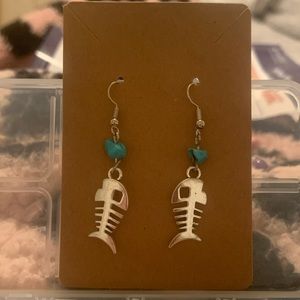 dead fish earrings!
